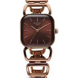 Titan Women Brass Dial & Bracelet Style Straps Analogue Watch 2697QM02-image-70