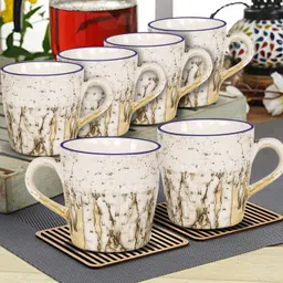 moon dust Pack of 6 Ceramic Cup-10 (pack of 6) Bone China Premium-picture-12