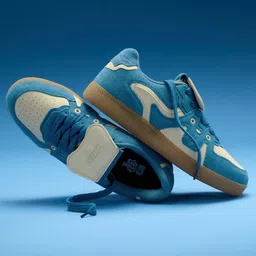 The Souled Store Men Colourblocked PU Sneakers image 3