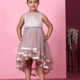 Toy Balloon kids Girls Embellished Layered Fit & Flare Dress-picture-31
