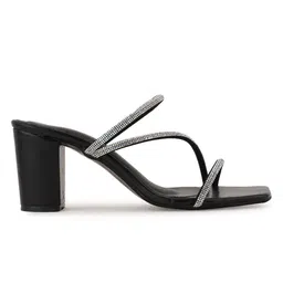 DressBerry Textured Party Block Sandals image 2