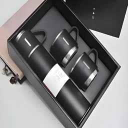 DeoDap Black Single Stainless Steel Solid Water Bottle-image-38