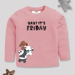 YK X Minute Mirth Boys We Bare Bears Printed Pure Cotton T-shirt-picture-36