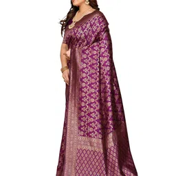 Moda Rapido Ethnic Motif Printed Banarasi Saree image 3
