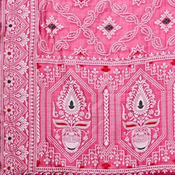 LeeliPeeri Designer Woven Design Zari Linen Blend Saree image 3