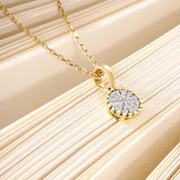 Mia by Tanishq Women 14KT Gold Natural Diamond Flex Glint Pendant Diamond-image-28