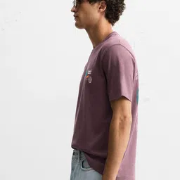 MISCHIEF MONKEY Men Graphic Printed Round Neck Pure Cotton Relaxed Fit T-shirt image 2