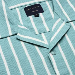 SHOWOFFFF Men Standard Striped Casual Shirt image 2