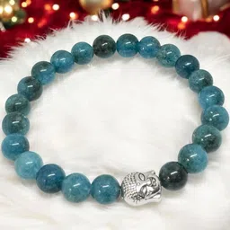 Gems Guru Buddha Apatite Elasticated Bracelet image 2