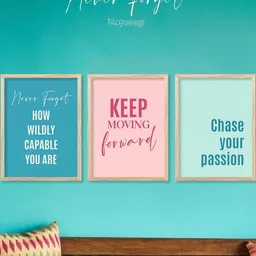 walllane Motivational Wall Art With Frame Home Decor Wall Painting For Living Room Office Bedroom-picture-21