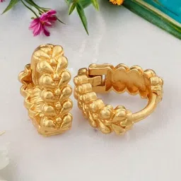 SHREE KRISHNA SHOPPING Gold Plated Brass Hoop Earrings-image-55