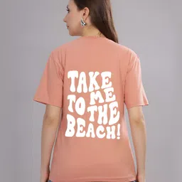 FALTU.CO Women Printed Drop-Shoulder Sleeves Pure Cotton T-shirt image 1