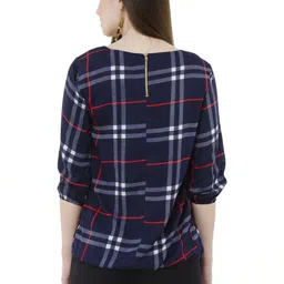 Absorbing Checked Crepe Top image 2