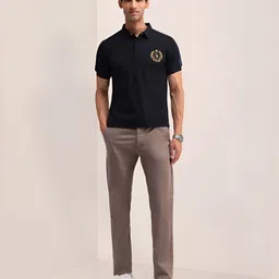 U.S. Polo Assn. Men Brand Logo Printed Polo Collar Cotton Slim Fit T-shirt image 3