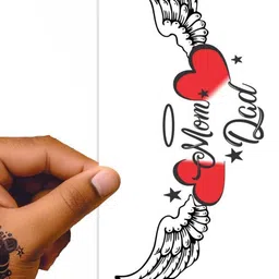 VOORKOMS Matte Finish Realistic Semi Temporary Waterproof Body Tattoo image 2