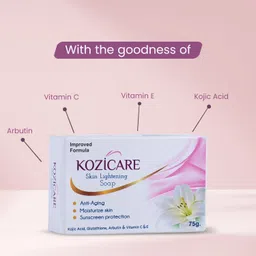 kozicare Skin Lightening Soap with Kojic Acid, Glutathione & Arbutin image 3