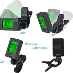 flare Guitar Tuner Digital Electronic Tuner with LCD Display for Guitar Automatic Digital Tuner image 4