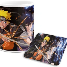 Anime With Coaster (Plate) Ceramic Coffee Milk Tea Cup (350ml) Best Gift For Happy Birthday, Anniversary, Friendship Day, Kids, Friends, Brother, Sister, Boys, Girls, Son, Daughter_(MC-09) Ceramic Coffee Mug-image-41