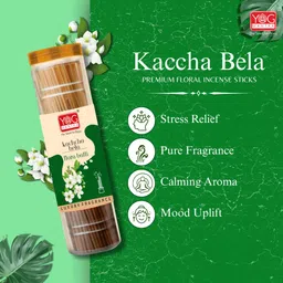 yog mantra Kaccha Bela Premium Flora Jar Incense sticks(90gm)- Pack of 4 Kaccha Bela image 4