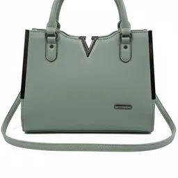 Women Green Messenger Bag-image-4