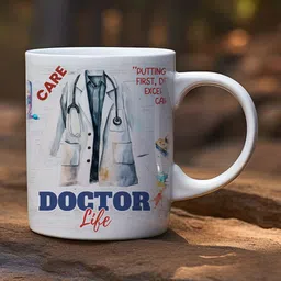 mba gift wala Doctor Design Theme Printed Cup, Best Gift for Doctors, Premium Quality Ceramic Coffee Mug-picture-19