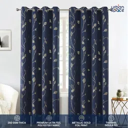 urban space 243 cm (8 ft) Polyester Blackout Long Door Curtain Single Curtain image 2