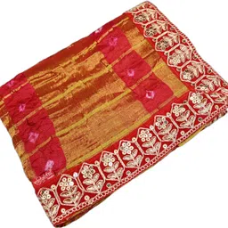 ranisatiya creation Art Silk Embroidered Multicolor Women Dupatta image 5