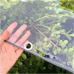 house of common Window Curtains Waterproof Transparent Outdoor Tent - For Balcony Sheet Clear, 500 GSM Rain Sun Dust Protections (60 x 1-picture-13