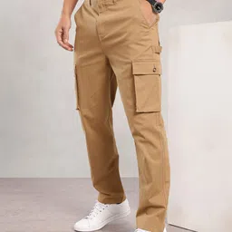 Nautica Men Cotton Flex Smart Regular Fit Cargo Trousers-picture-25