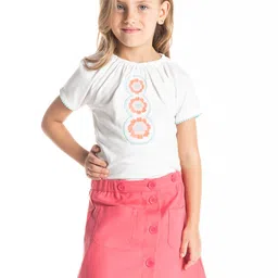 Cherry Crumble Girls White Striped Top-picture-10
