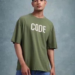 The Roadster Life Co. Typography Printed Pure Cotton Oversized T-shirt image 2