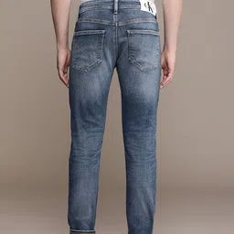 Calvin Klein Jeans Men Skinny Fit Low Distress Heavy Fade Stretchable Mid-rise Jeans image 2