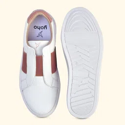 yoho Women Colourblocked PU Slip-On Sneakers image 4