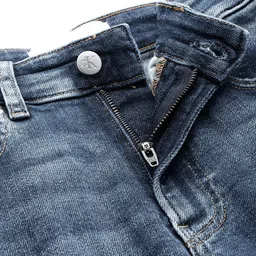 Calvin Klein Jeans Men Skinny Fit Low Distress Heavy Fade Stretchable Mid-rise Jeans image 4