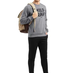 Wildcraft Men Grey Printed Sweatshirt image 5