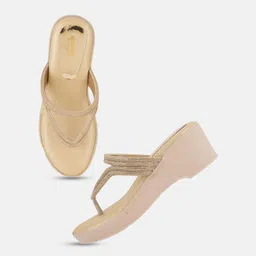 Anouk Women Embellished Wedge Sandals image 3