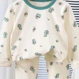 Xsole Kids Printed Round Neck Long Sleeves T-Shirt With Pyjama image 3