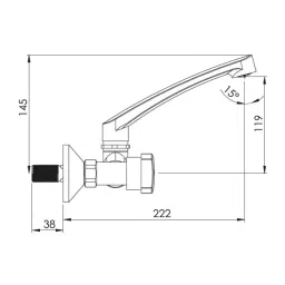 Parryware Jade Kitchen Sink Mixer - G0235A1 image 2