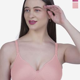 SHYAM SONS FLAIR Navya Pack of 2 Seamless Lightly Padded T-shirt Bras With All Day Comfort-picture-46