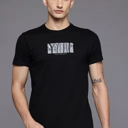 Allen Solly Graphic Printed Slim Fit Cotton T-shirt-picture-40