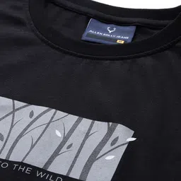 Allen Solly Graphic Printed Slim Fit Cotton T-shirt image 5
