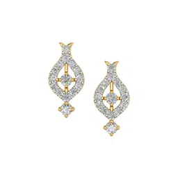 Joyalukkas 18Kt Gold Natural Dangling Earrings Diamond - 2.54 g-picture-36