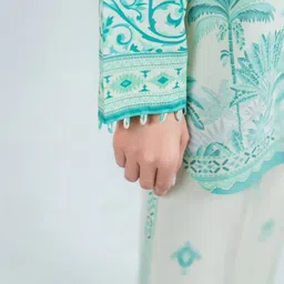 DESIGN ELEMENTS Women Printed Tunic with Trousers Co-Ord Set image 2