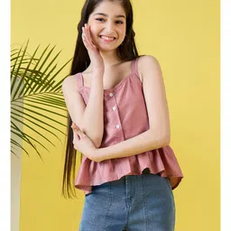 stylobug Stylo Bug Sleeveless Solid Top - Pink-picture-15