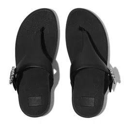 fitflop Cushioned Footbed Western - Embellished Leather Flatform Sandles-picture-10
