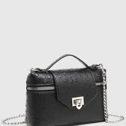 bebe Detachable Sling Strap Textured Handheld Bag image 5