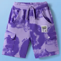 Pine Kids Marvel Single Jersey Knit Full Sleeves Drop Shoulder T-Shirt & Shorts Set With Avengers Hulk Graphics - White image 4