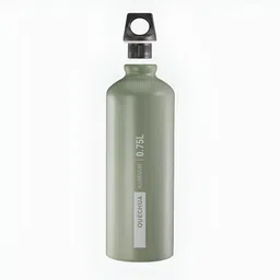 Quechua By Decathlon Green & Black Single Aluminium Printed Water Bottle image 2