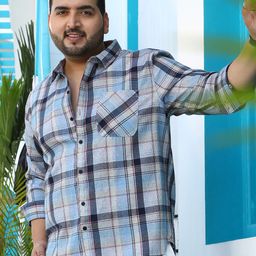Instafab Plus Men Comfort Checked Casual Shirt-picture-27