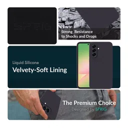 SPRIG Solid Printed Samsung Galaxy A56 5G Bumper Case Mobile Accessories image 3